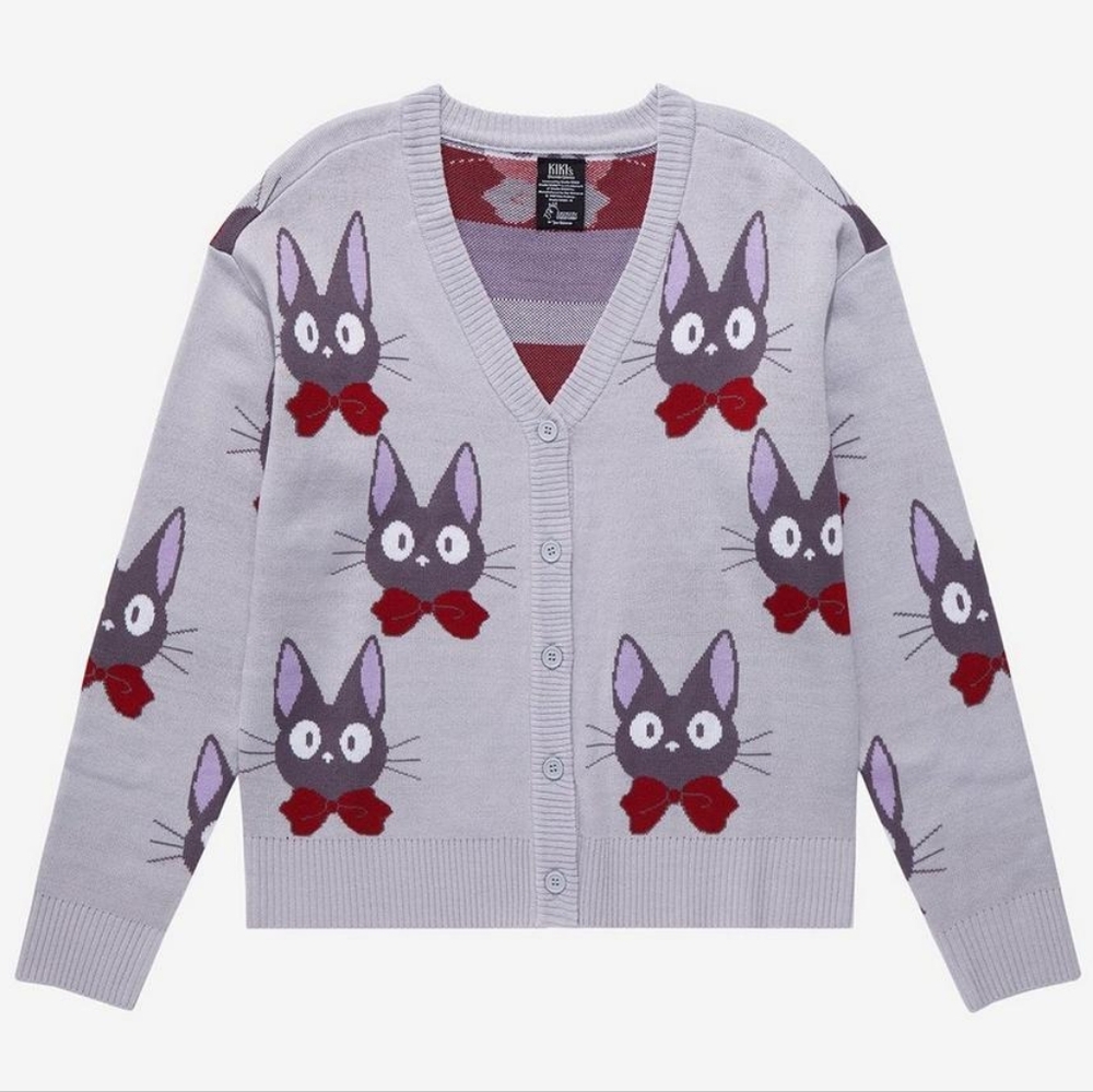 Our Universe Studio Ghibli Kiki's Delivery Service Jiji with Bowtie Cardigan